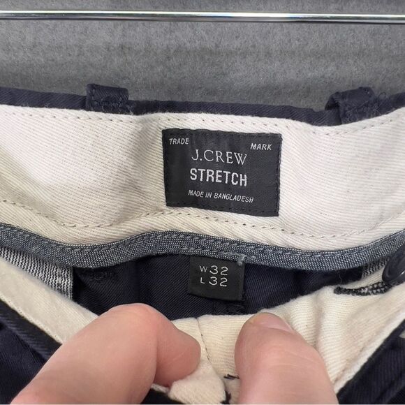 J.Crew Men's tech chinco Sz 32x32 navy - Picture 5 of 12